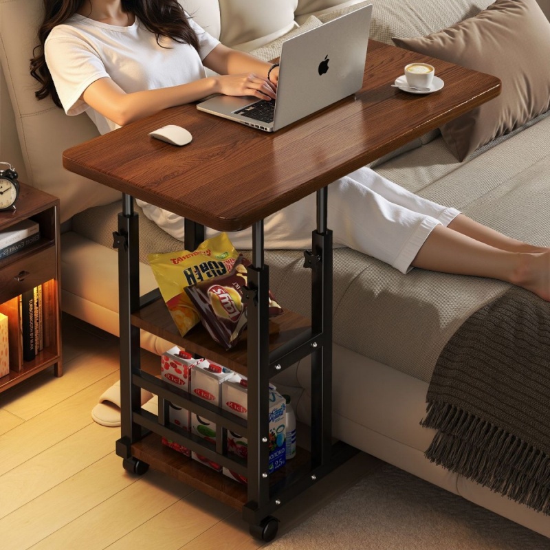 Desk Setup Notebook - Meja Samping Tempat Tidur Dapat Dipindah,