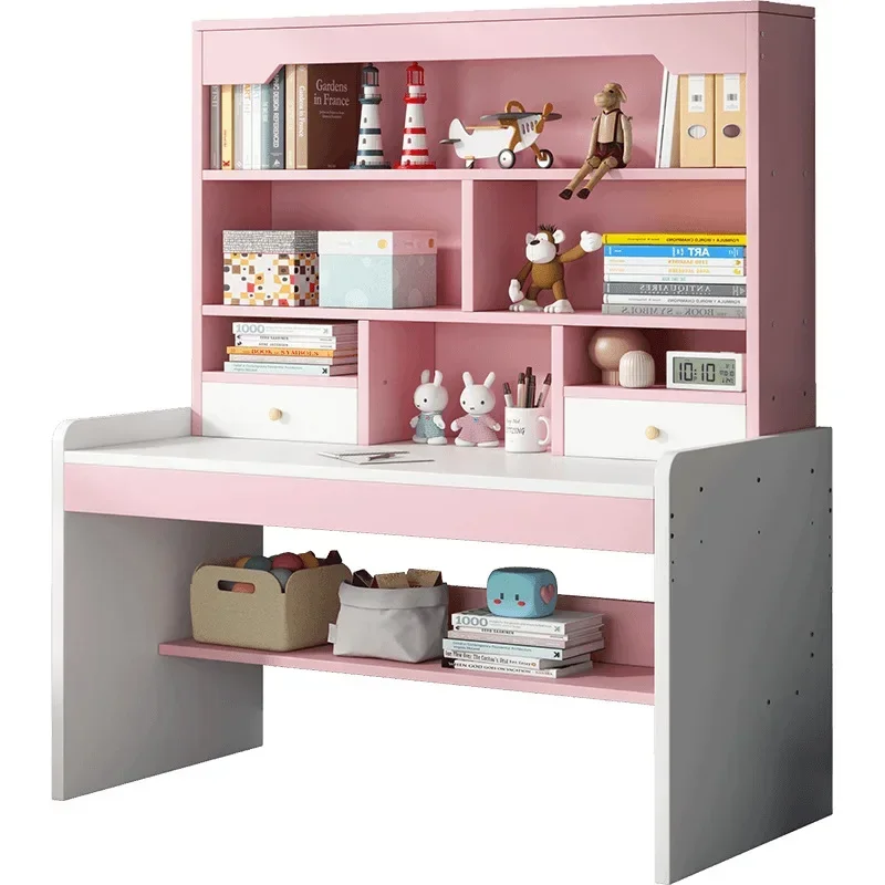 Desk Setup Oak - Meja Komputer Belajar Anak, Meja Makan