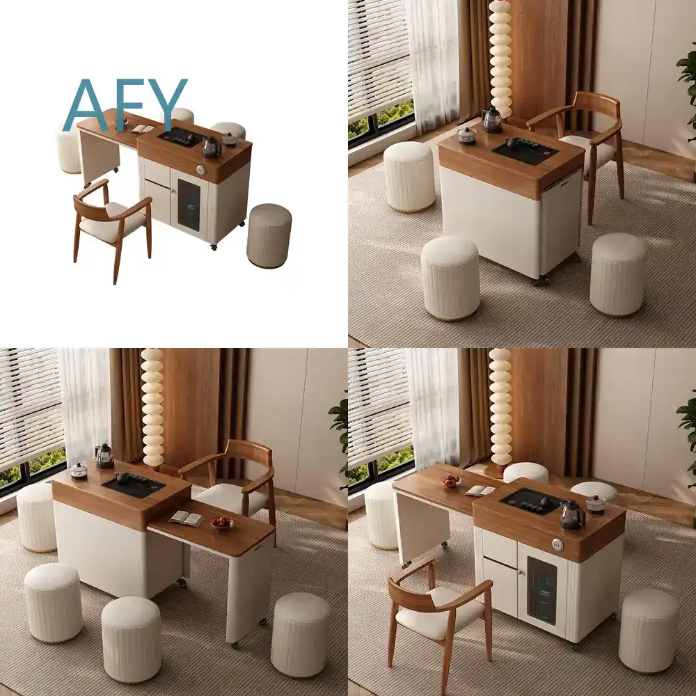 Desk Setup Small Room - Kombinasi Meja dan Kursi Kayu Solid