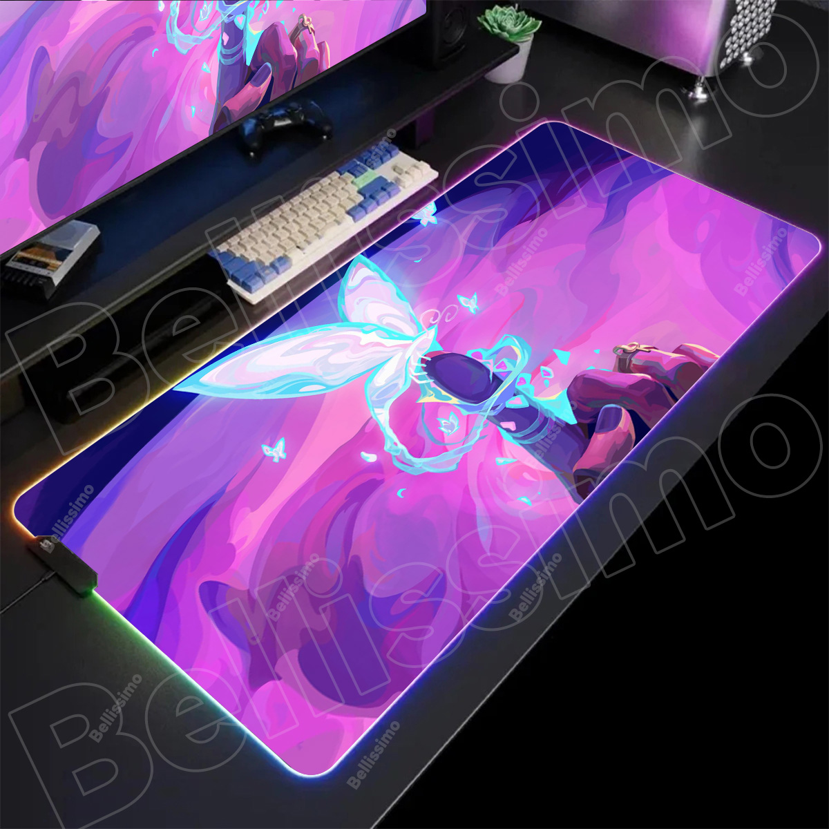 Desk Setup Valorant - Mouse Pad Gamer Clove Valorant Rgb