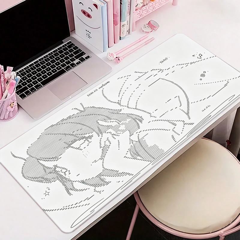 Desk Setup Cozy - 1 Buah Alas Mouse Kulit Anime