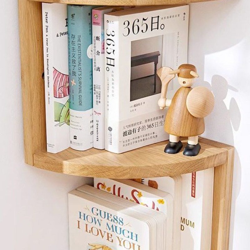 Rak Penyimpanan Sudut Kayu Ala - Desk Setup Oak ulasan dan harga