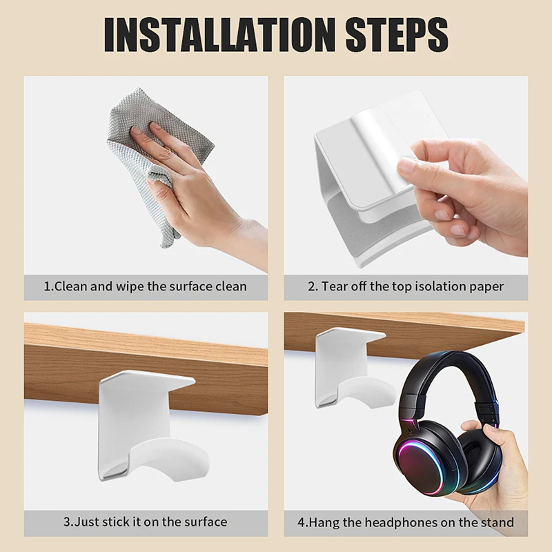 Penyangga Headphone Universal, - Gaming Setup Desk ulasan dan harga