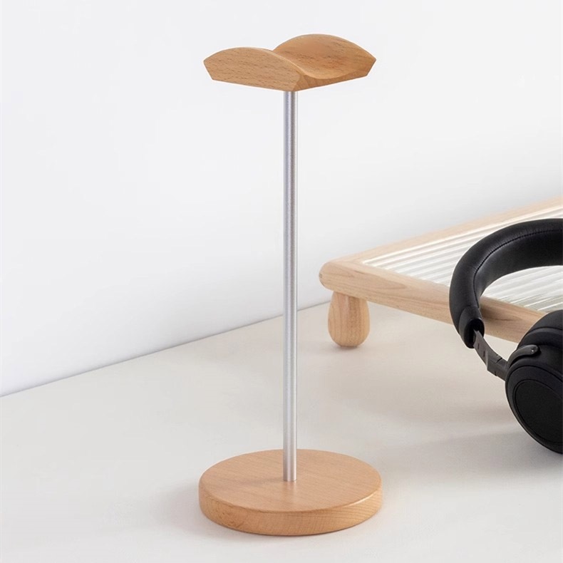 Penyangga Headphone Kayu Walnu - Gaming Setup Desk ulasan dan harga