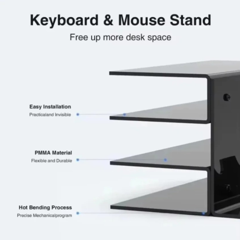 Rak Akrilik Bening 3 Tingkat u - Gaming Setup Desk ulasan dan harga