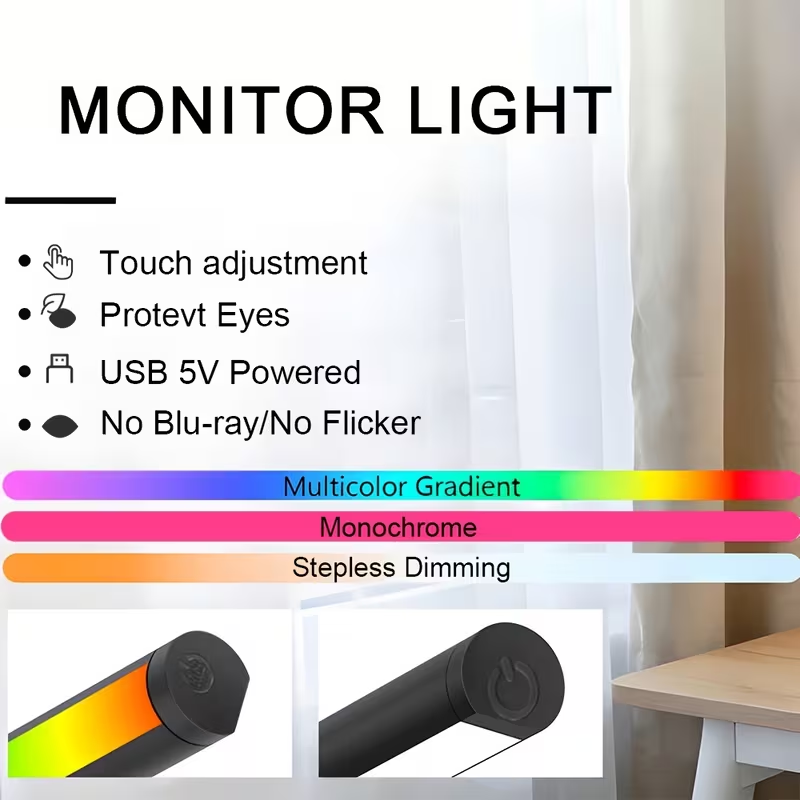 Lampu LED Bar untuk Monitor Ko - Gaming Setup Desk ulasan dan harga