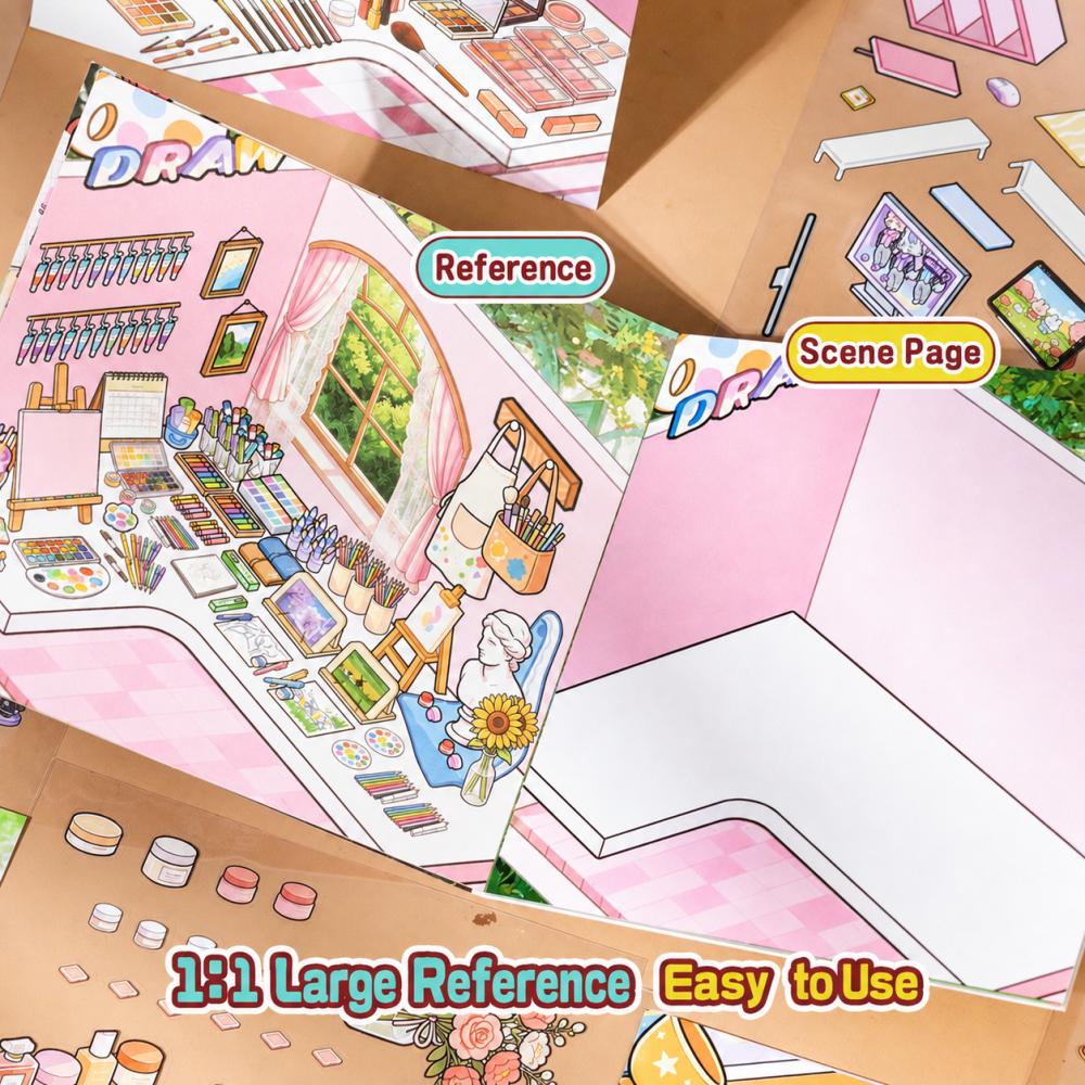 Card Lover 12 Pcs [Seri Sudut  - Desk Setup For Journaling ulasan dan harga